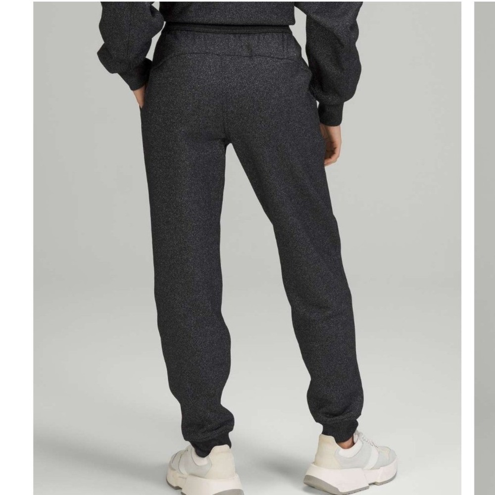 Lululemon Scuba High-Rise Jogger Sparkle Black Metallic Sweatpants Size 6